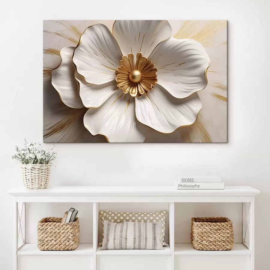 Glezna Ziedu zieds ar apjomīgām ziedlapiņām s44631