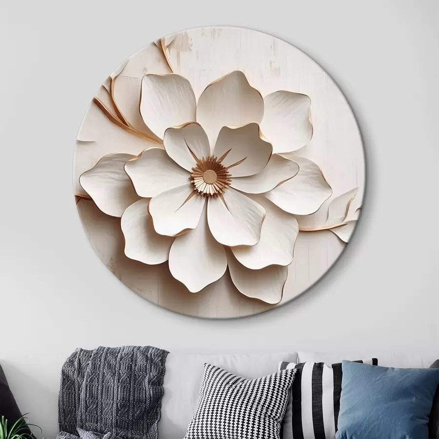 Glezna Ziedu zieds ar apjomīgām ziedlapiņām r44630