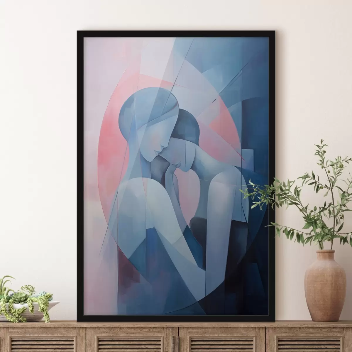 Plakāts Divu cilvēku apskāviens f44667