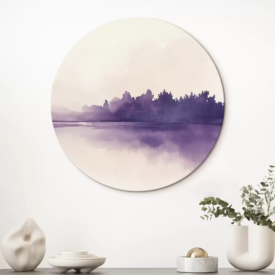 Glezna Akvareļu krāsas abstrakcija ar violetu krāsu r44504