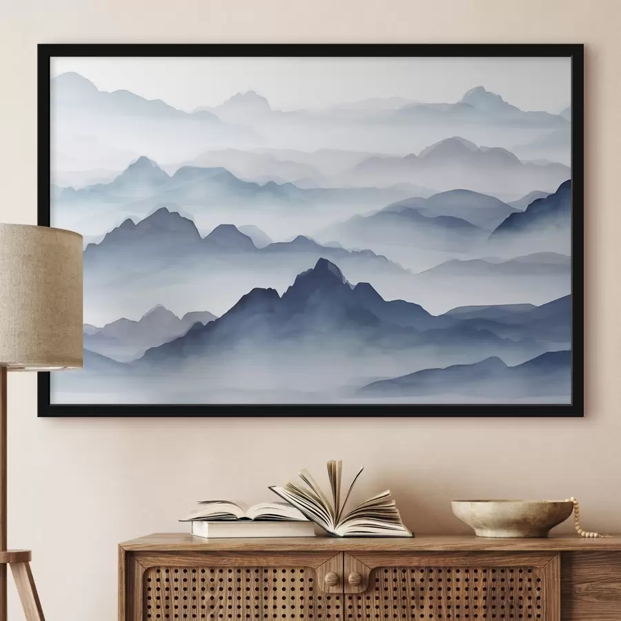 Fototapetes Kalni zilā krāsā f44685