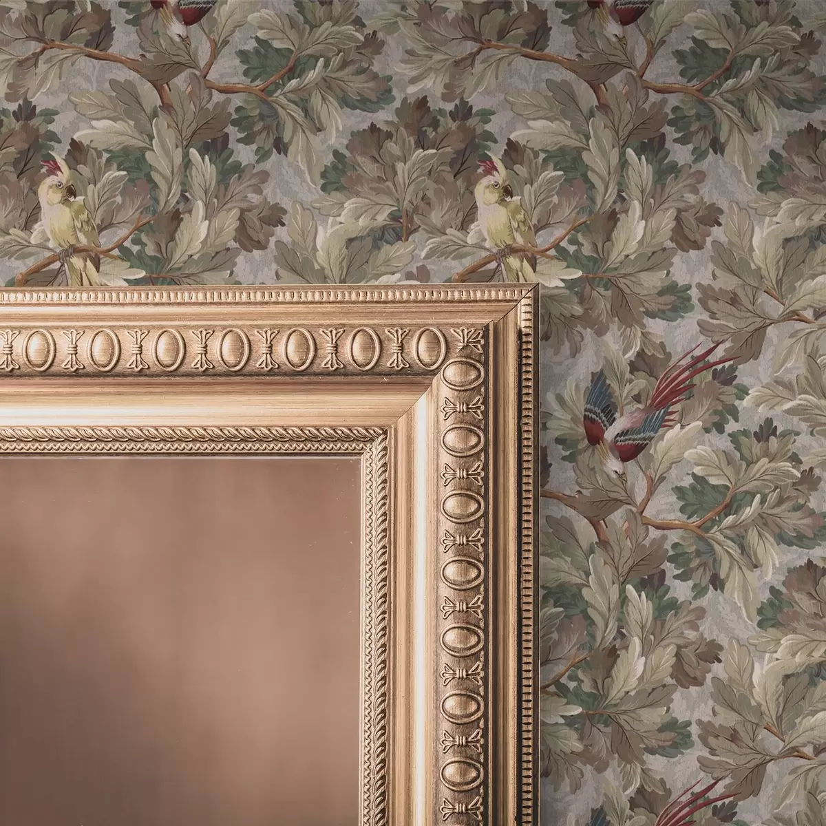 Tapetes Putni uz zariem vintage botāniskajā stilā a00175