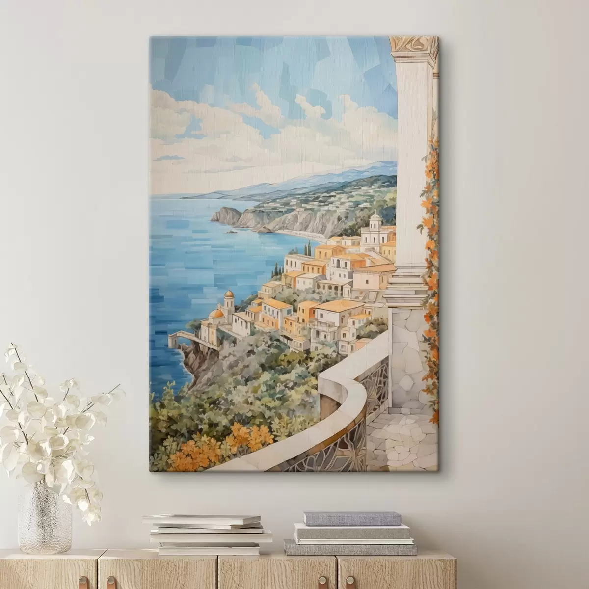 Glezna Pilsēta pie jūras s44694