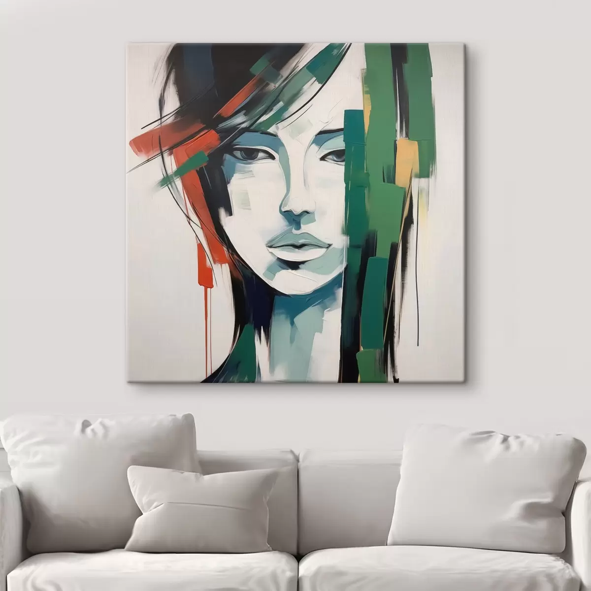 Glezna Spilgta portreta glezniecības imitācija s44698