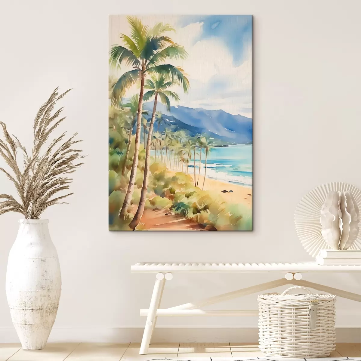 Glezna Palmas pie jūras s44701