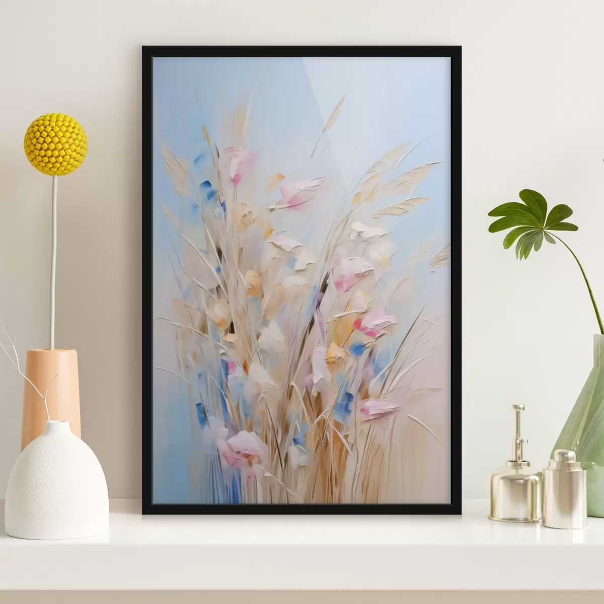 Plakāts Lauka zālaugu imitācija gleznošana f44696