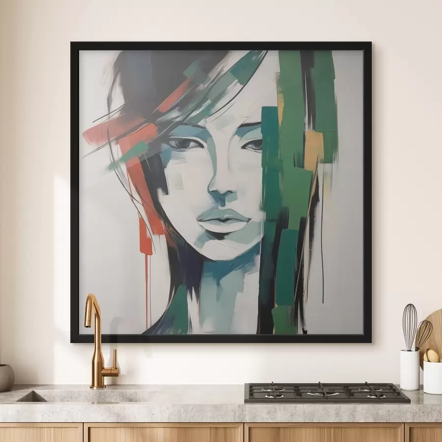 Fototapetes Spilgta portreta glezniecības imitācija f44698