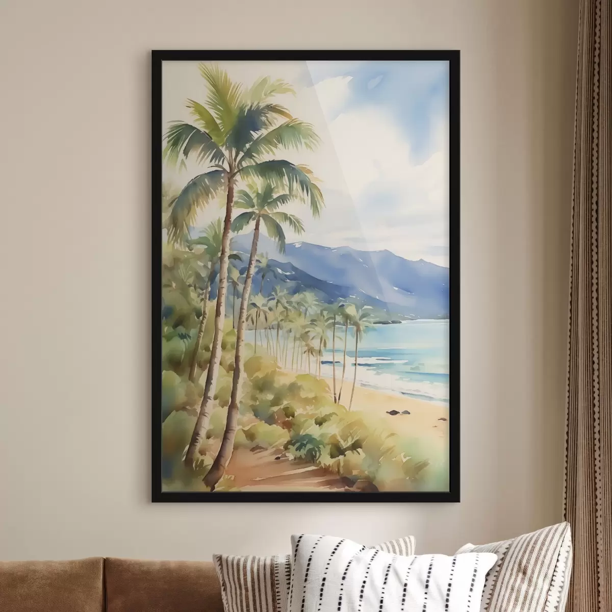 Plakāts Palmas pie jūras f44701