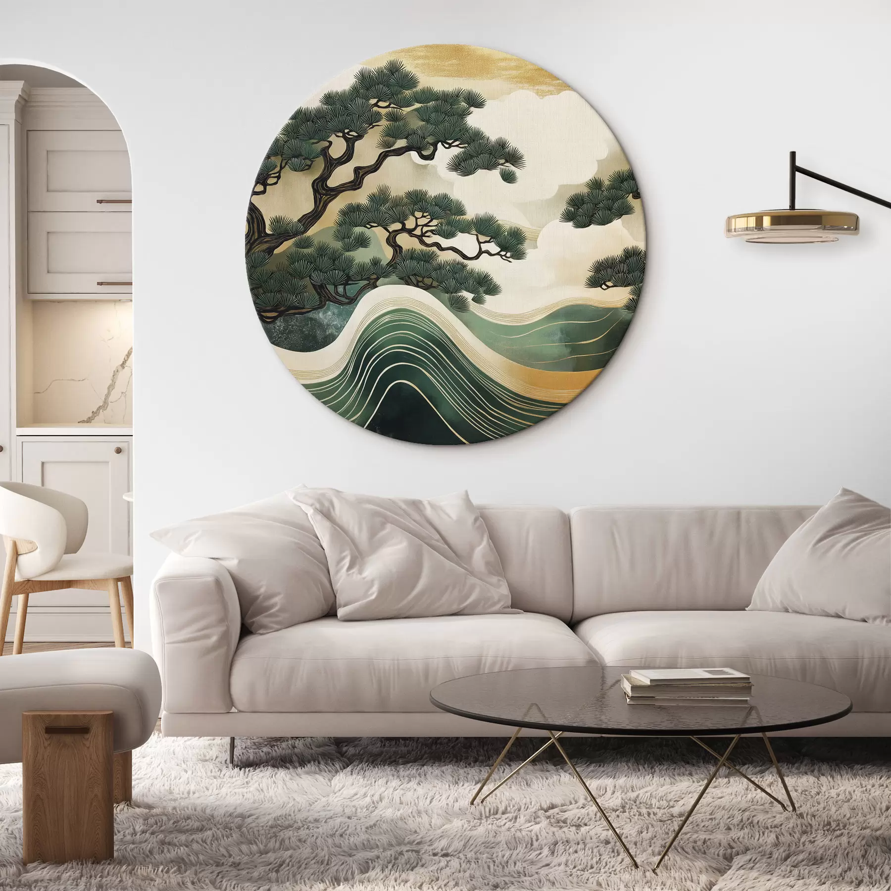 Glezna Abstraktas ainavas ar priedēm, ķīniešu stilā r44720