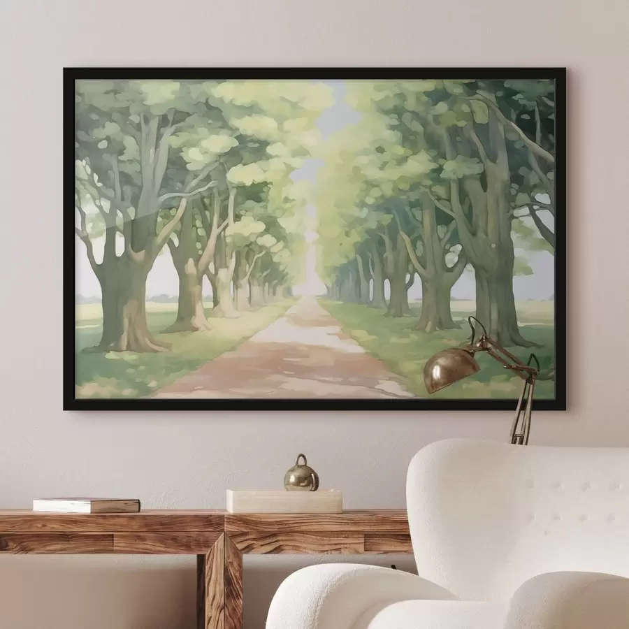 Fototapetes Koku aleja gar ceļu f44727