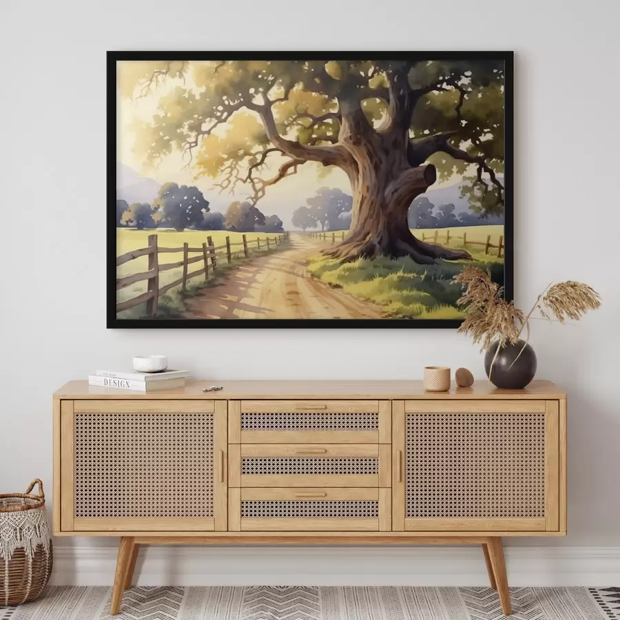 Fototapetes aleja uz lauku ceļa f44733