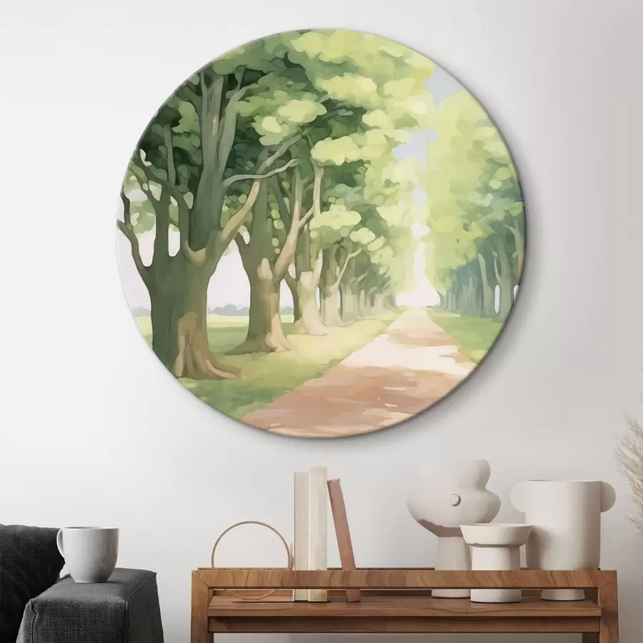 Glezna Koku aleja gar ceļu r44727