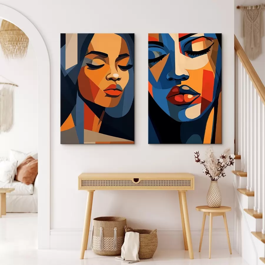 Glezna Krāsaini portreti popārta stilā m00467