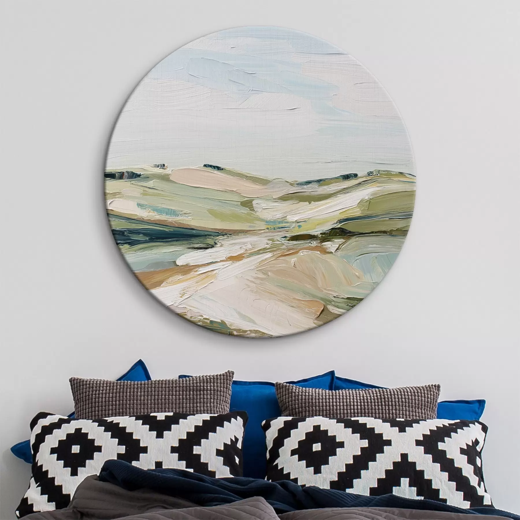 Glezna Abstraktie kalni maigās krāsās r44754