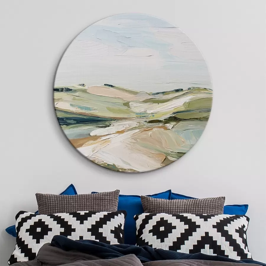 Glezna Abstraktie kalni maigās krāsās r44754