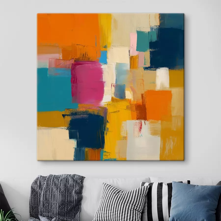 Glezna Mūsdienīga stila krāsu plankumi s44753