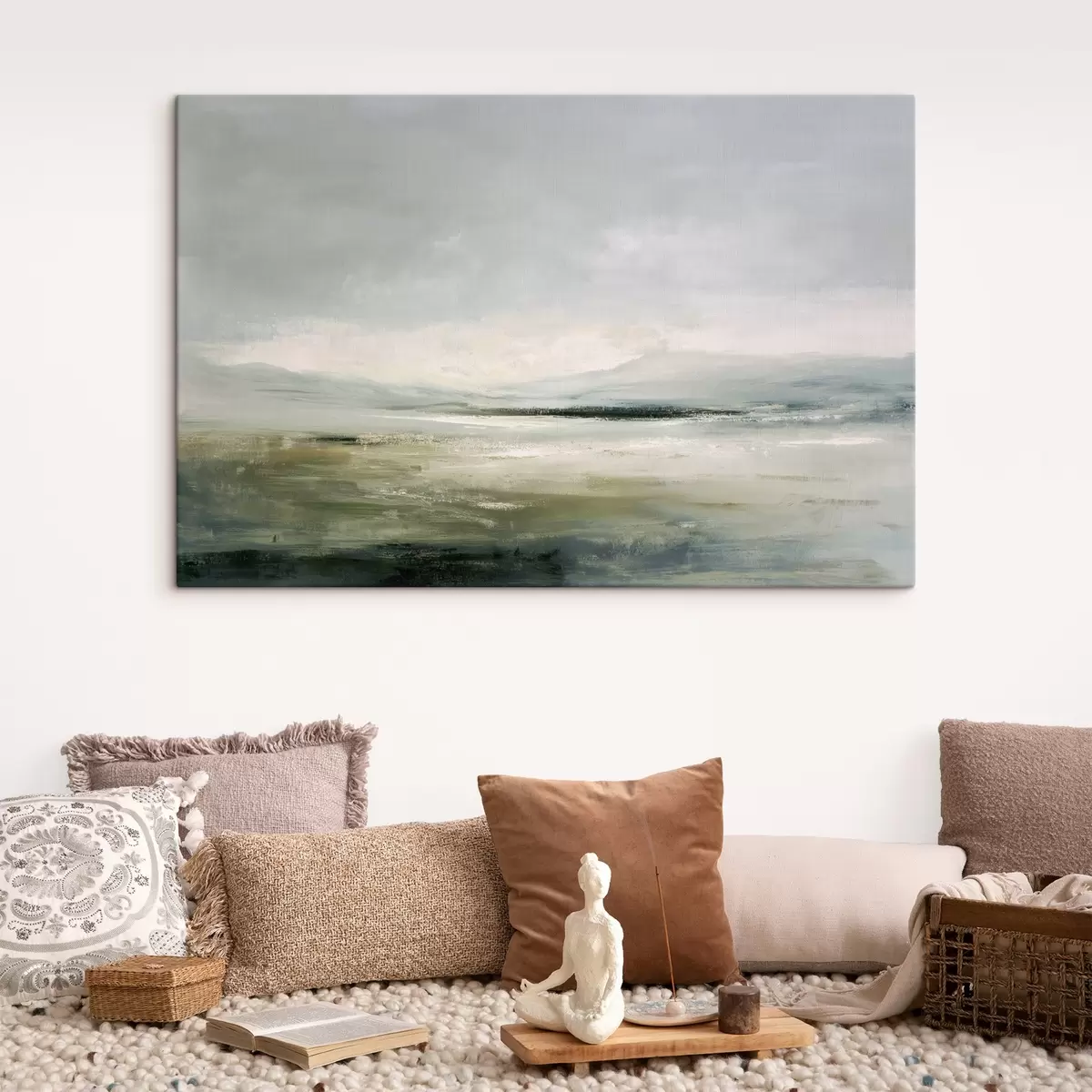 Glezna Minimālisma ainava ar miglu s44756