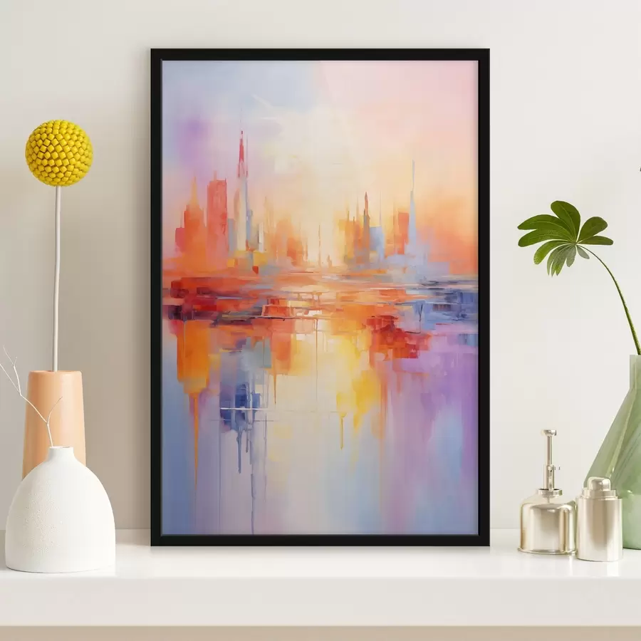 Fototapetes Pilsēta dažādās krāsās f44744