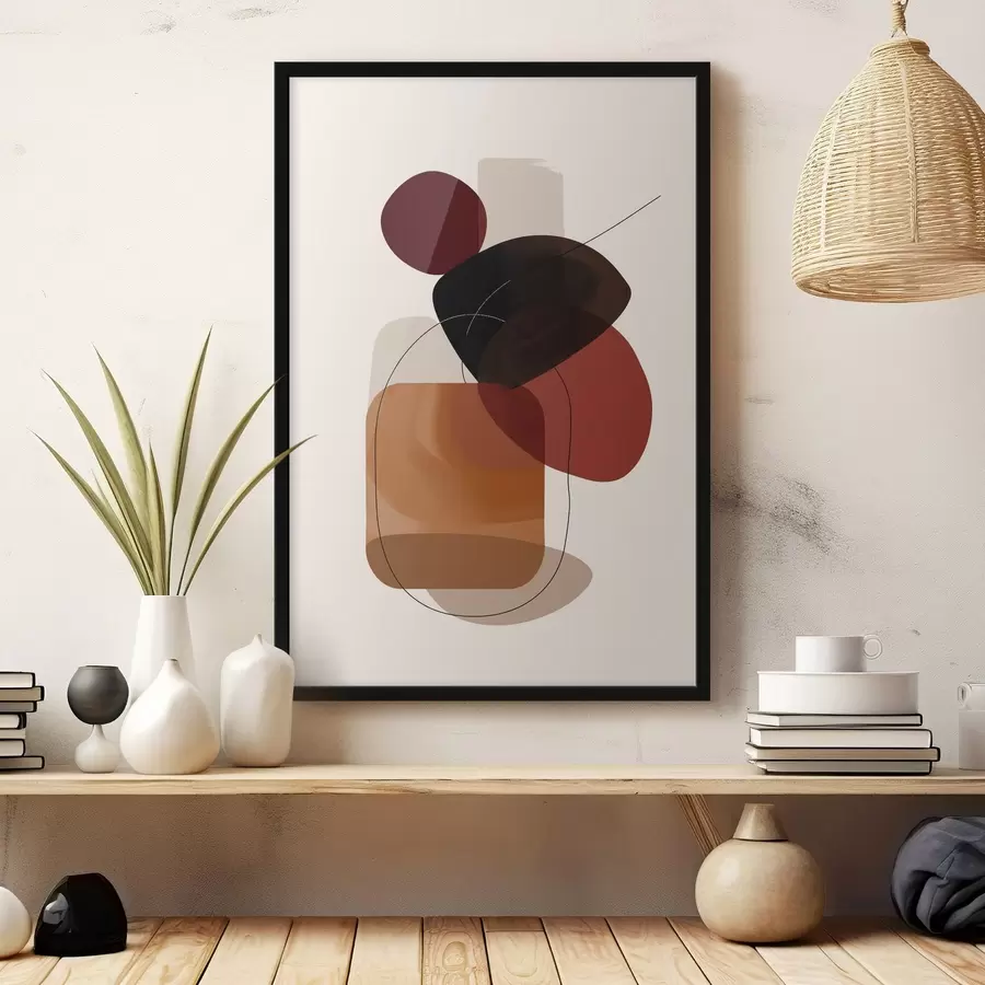 Fototapetes Sastāvs vīna un brūnā paletē f44758