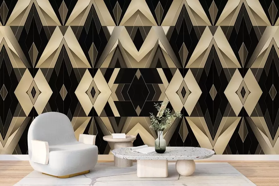 Fototapetes Abstraktas ģeometriskas formas w04126