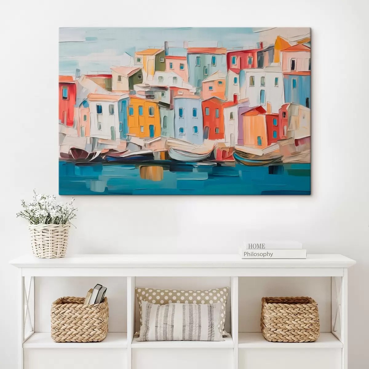 Glezna Abstraktas pilsētas mājas s44783