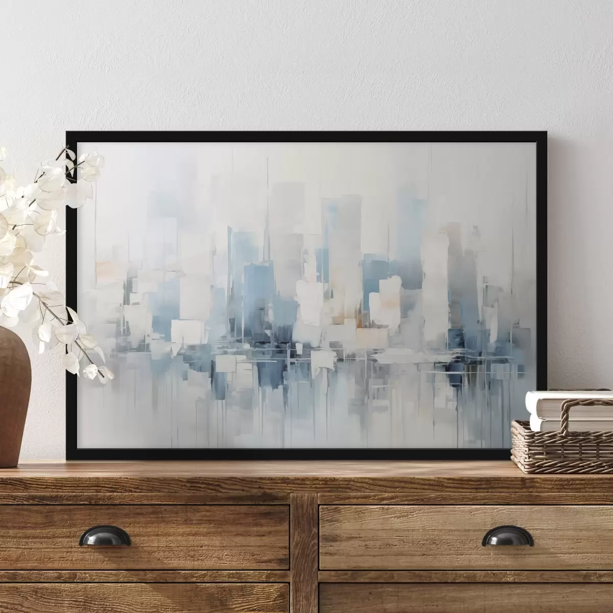 Plakāts Abstraktā pilsētas imitācijas glezniecība f44768