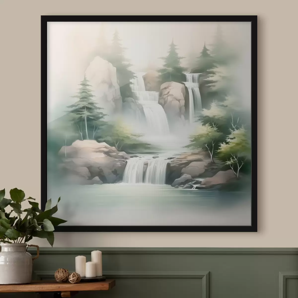 Plakāts Akvareļa imitācija akvarelis f44777