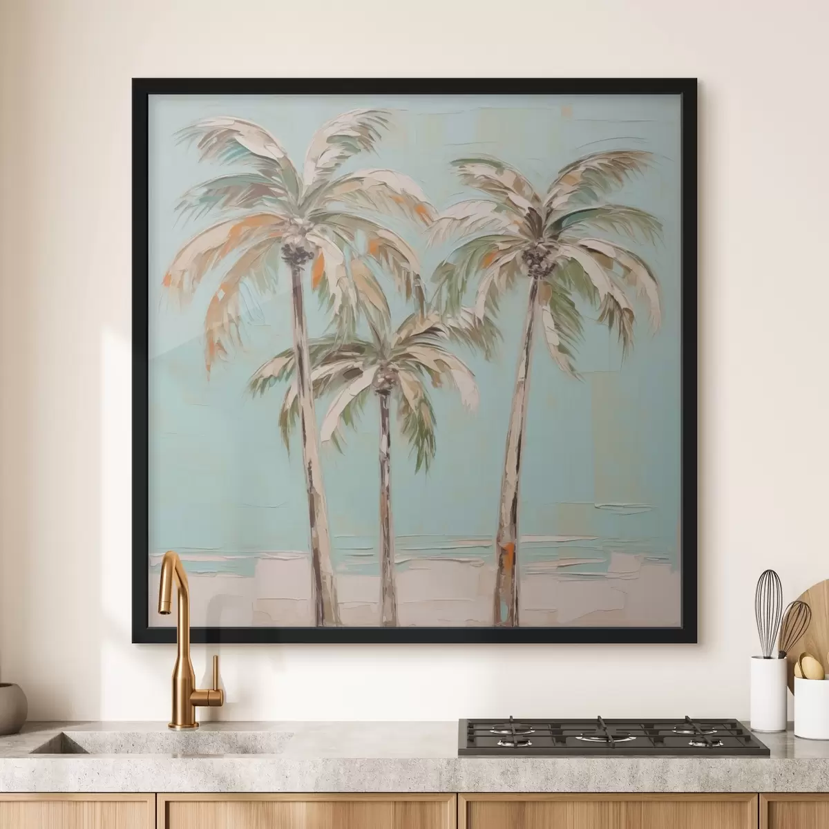 Plakāts Palmu koku imitācija glezniecība f44781