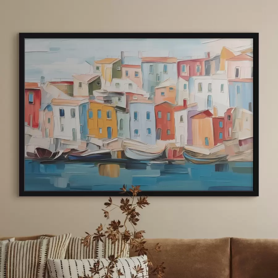 Fototapetes Abstraktas pilsētas mājas f44783