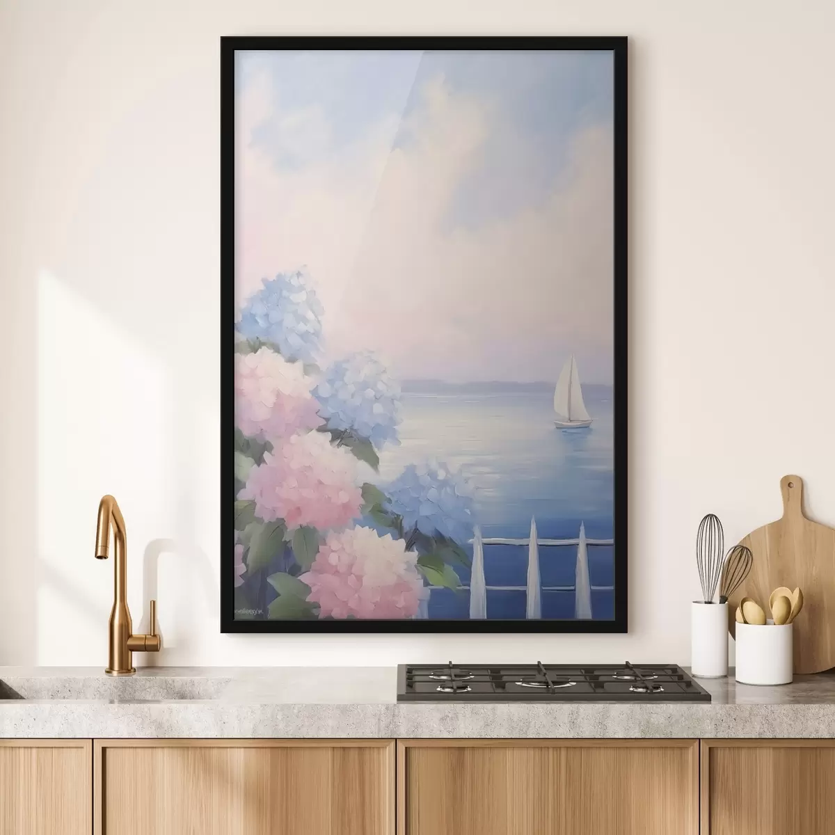 Plakāts Hortenziju krūmi f44805