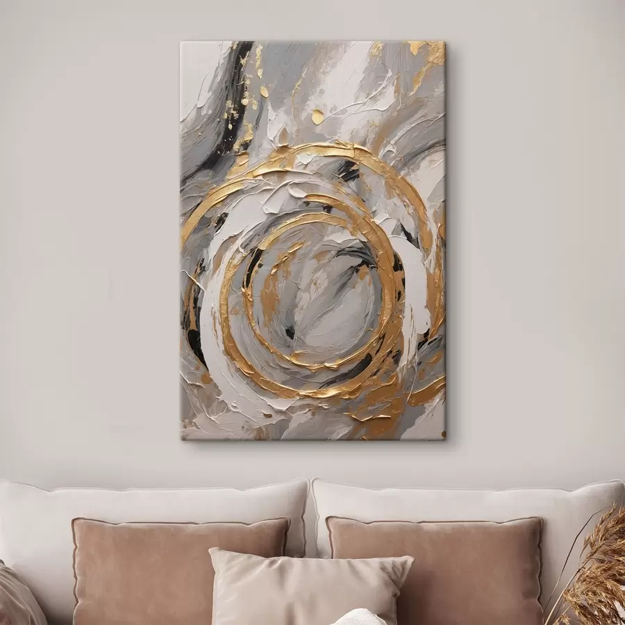 Glezna Abstrakta tekstūra ar apļiem un pasteļiem s44876