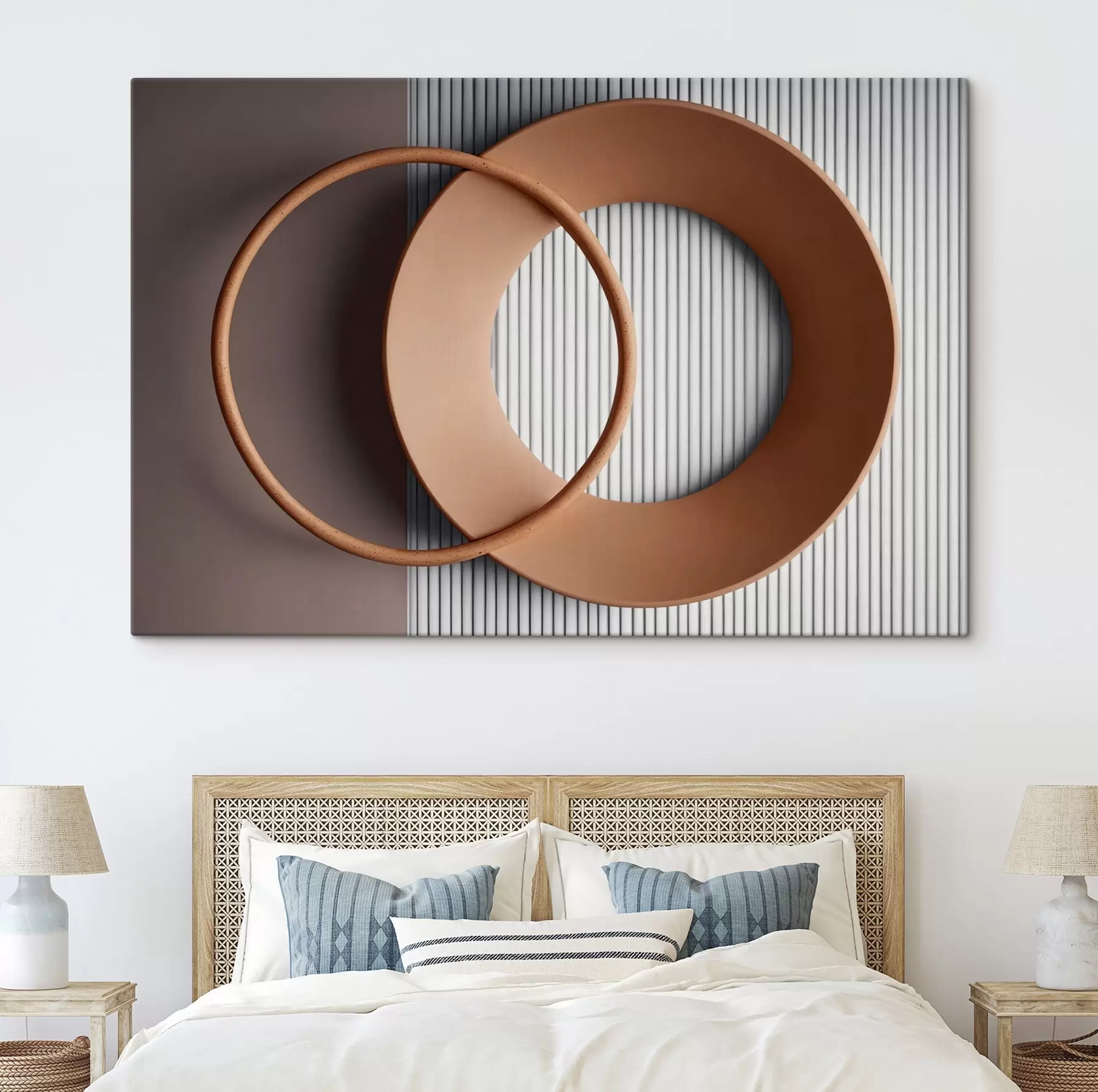 Fototapetes Miglains kalnu masīvs ar izslēgtām krāsām s44901