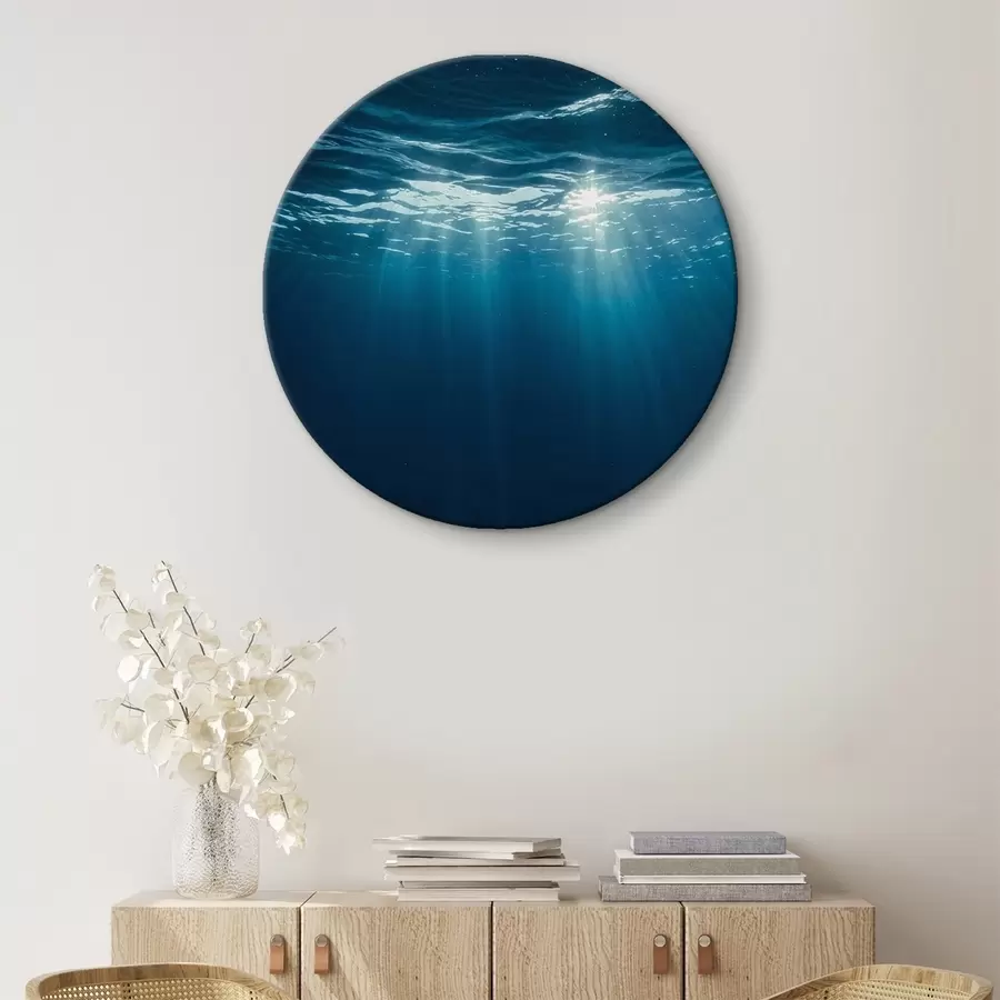 Glezna Gaismas stari zem ūdens zilajā okeānā r44897