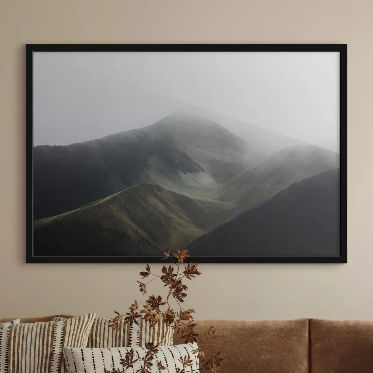 Plakāts Moai akmens statujas Lieldienu salā saulrieta laikā f44900