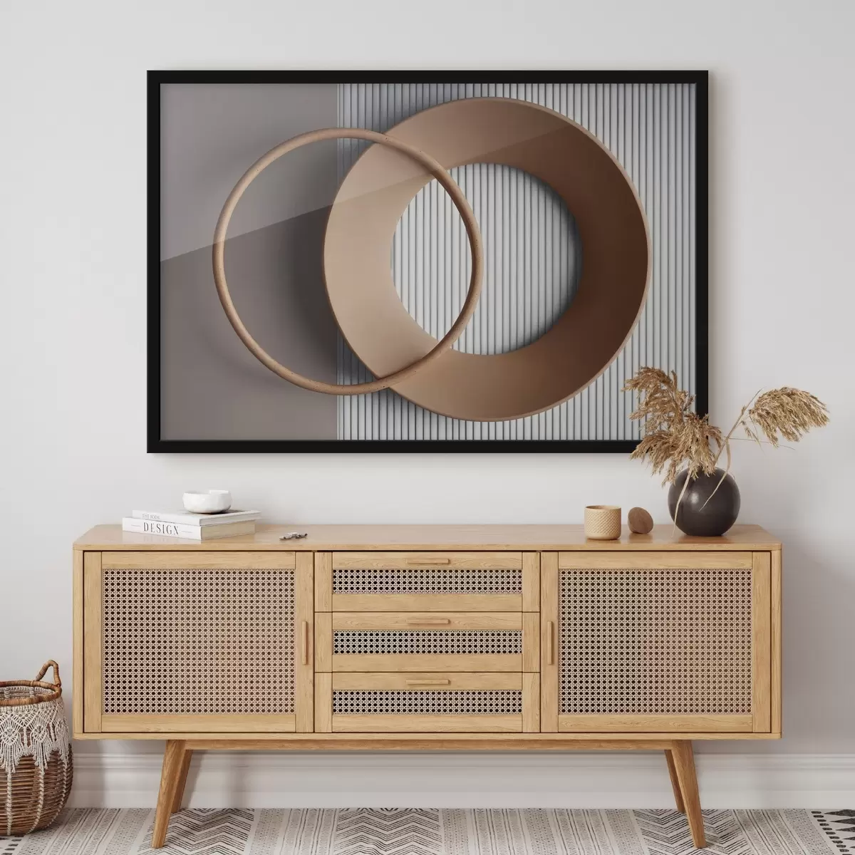 Plakāts Miglains kalnu masīvs ar izslēgtām krāsām f44901