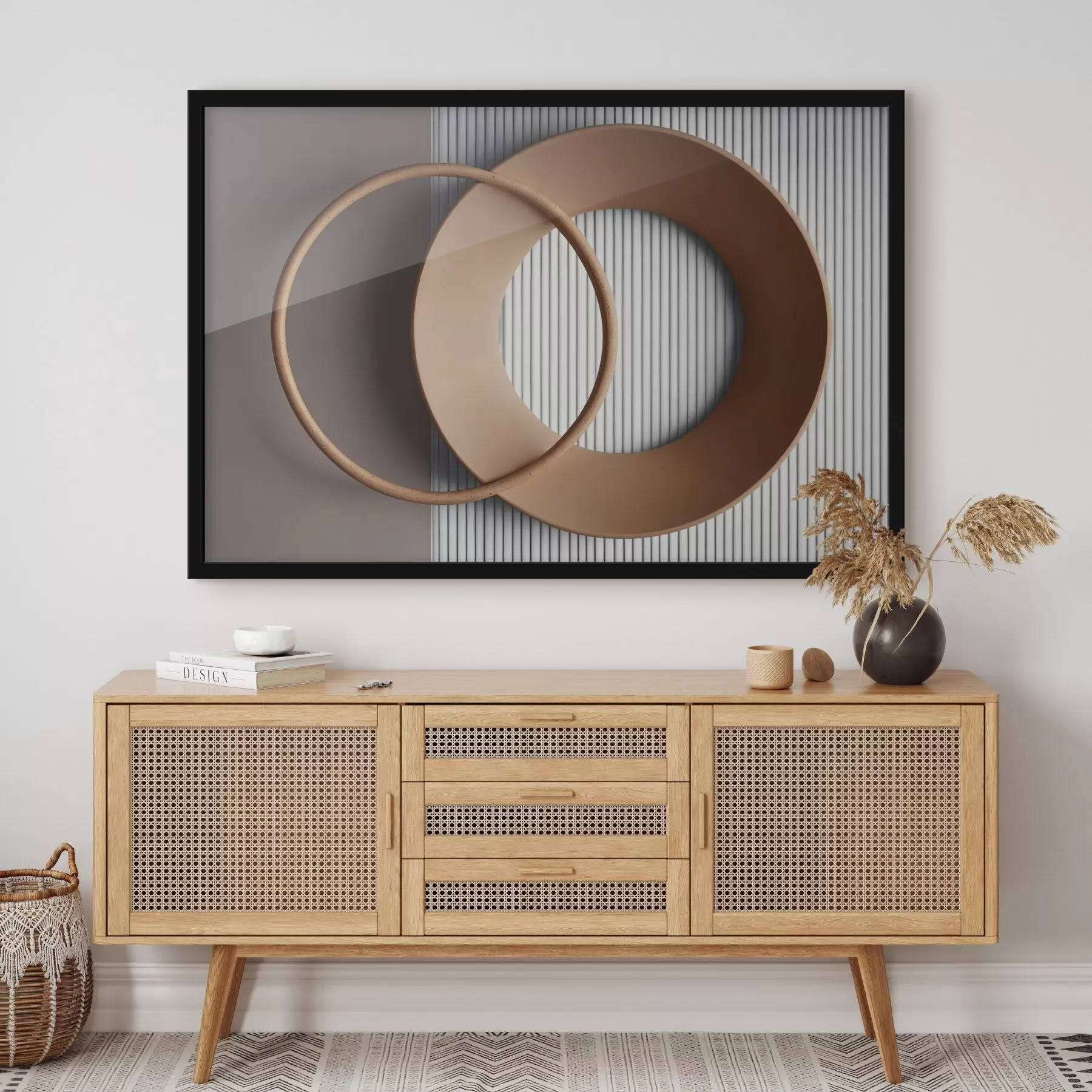 Fototapetes Miglains kalnu masīvs ar izslēgtām krāsām f44901