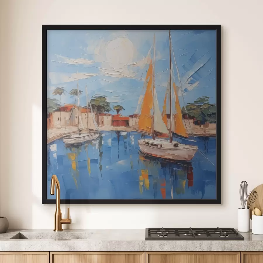 Fototapetes Buru laiva pie mola f44824