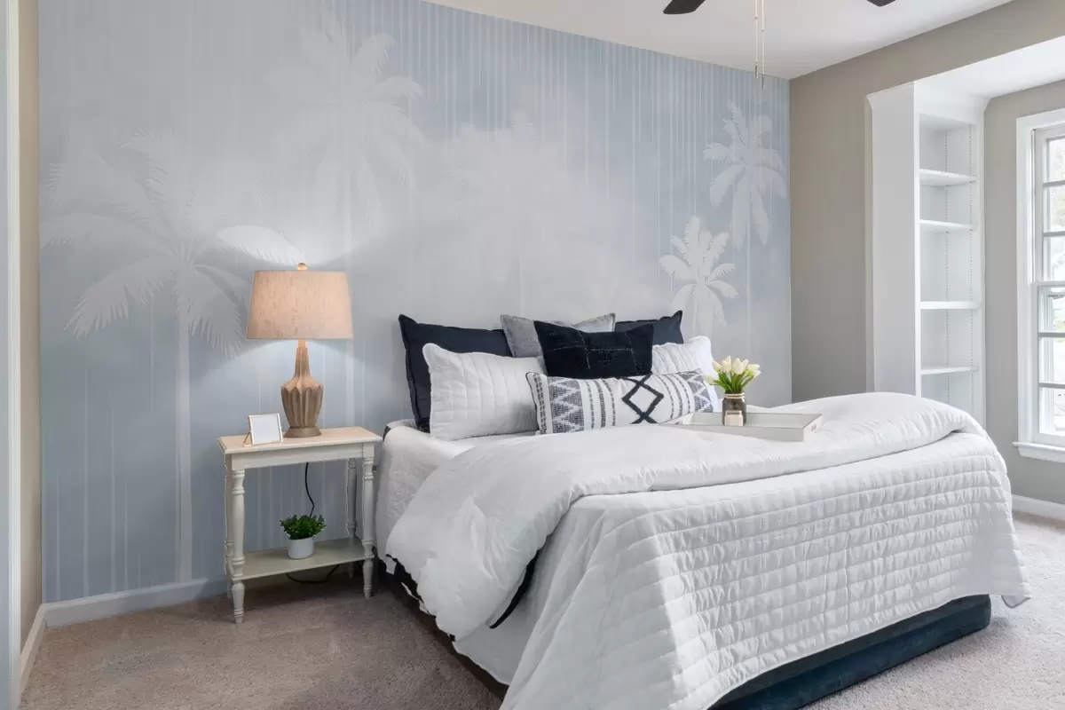 Fototapetes Migla ar palmām w04180v1