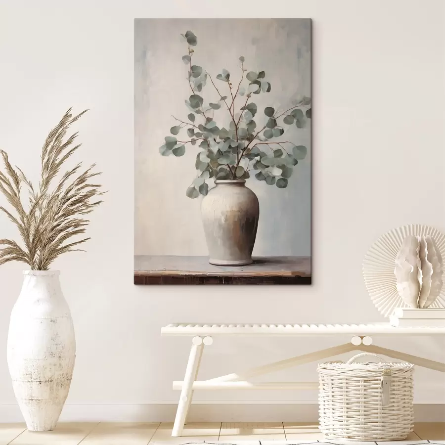 Fototapetes Eikalipta zari māla vāzē s44906