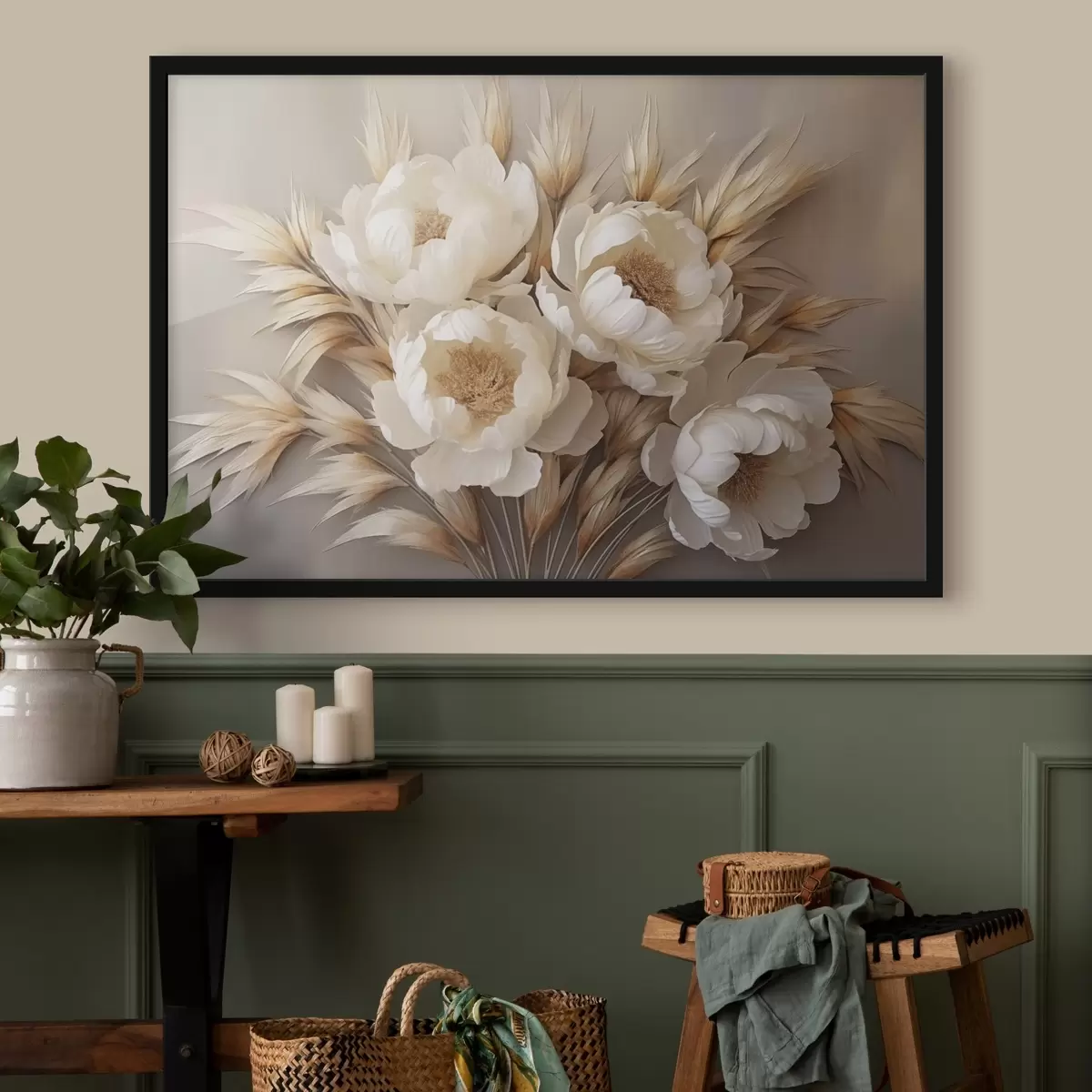 Plakāts Peonijas ar smailiņiem f44913