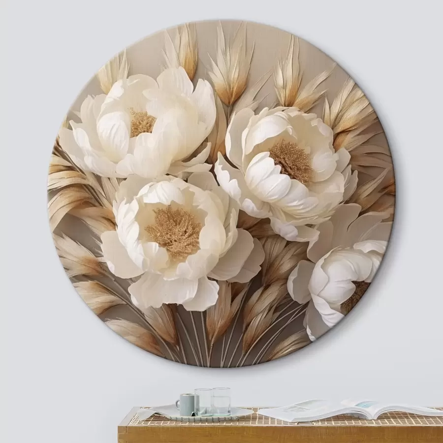 Glezna Peonijas ar smailiņiem r44913