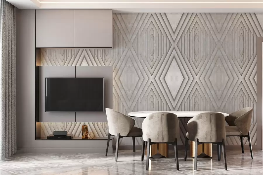 Fototapetes koka paneļu imitācija bēšās krāsās w04168