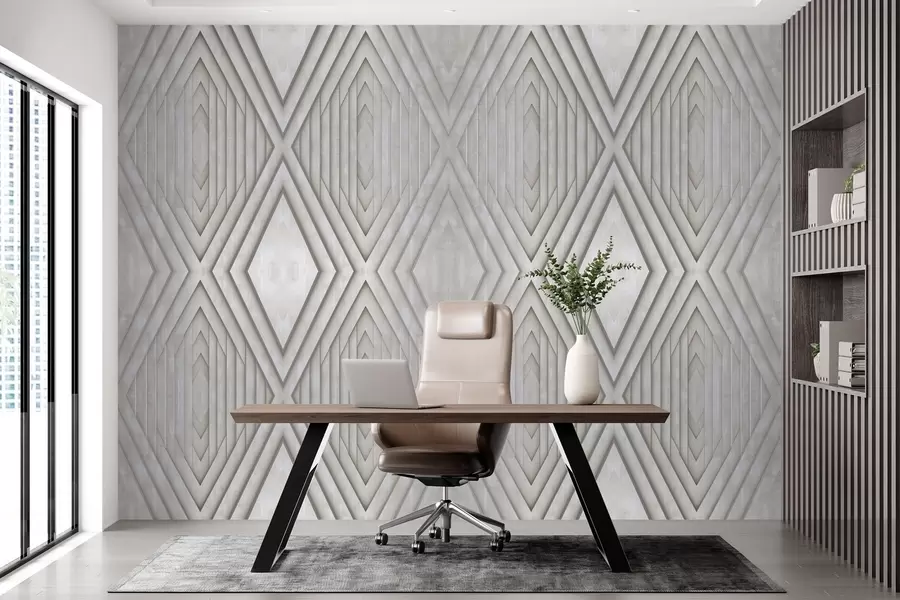 Fototapetes koka paneļu imitācija bēšās krāsās w04168