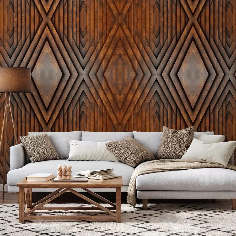 Fototapetes koka paneļu imitācija w04168v1