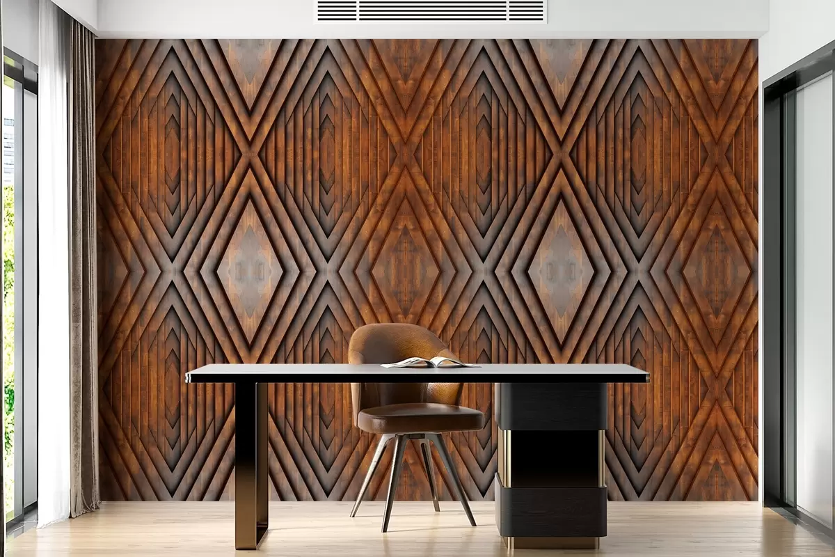 Fototapetes koka paneļu imitācija w04168v1