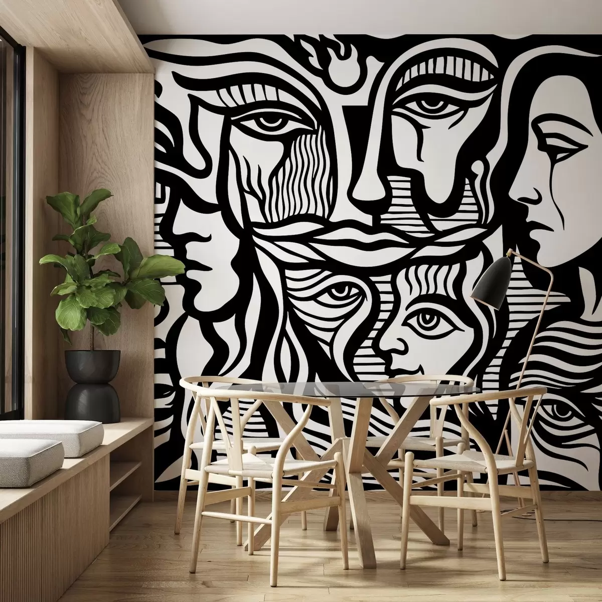 Fototapetes Abstraktā anatomija w04191