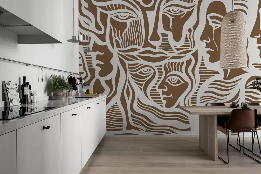 Fototapetes Abstraktā anatomija w04191v1