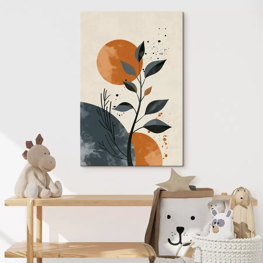 Fototapetes Saule un lapas s44959