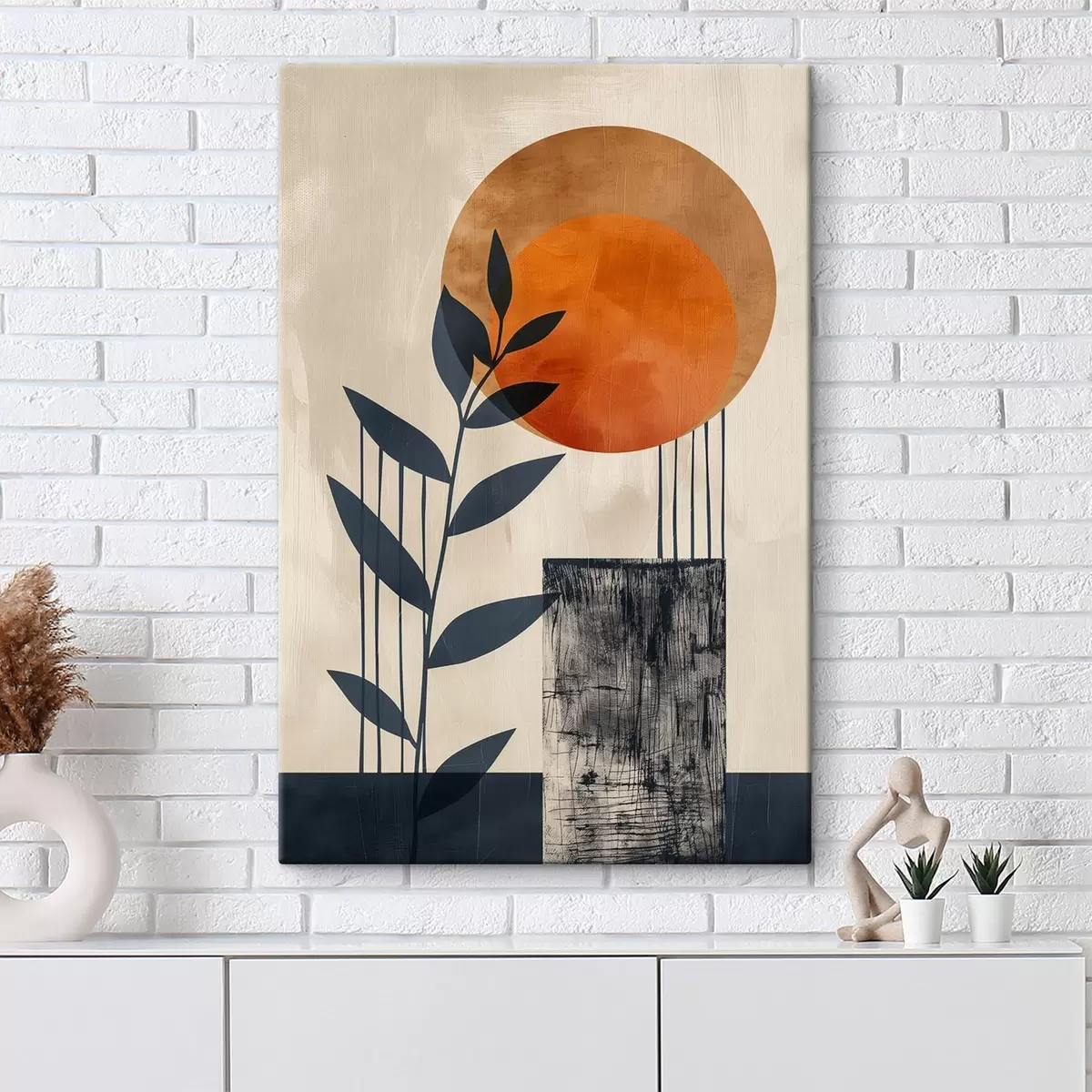 Glezna Saule un lapas s44961