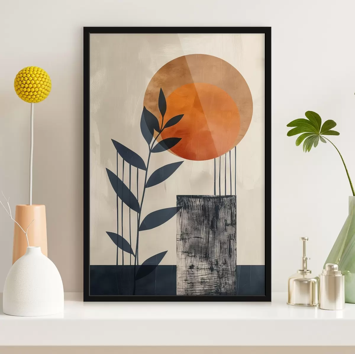 Plakāts Saule un lapas f44961